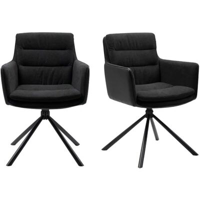 Calicosy Logan Chaise Pivotante Noire - Mobilier de Bureau - Publicité Calicosy Logan Chaise Pivotante Noire - Mobilier de Bureau - Publicité