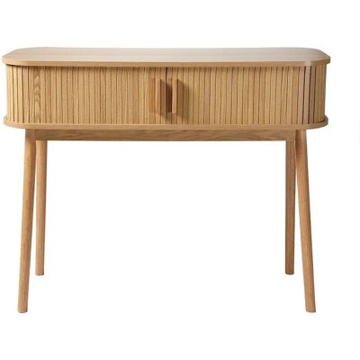 Calicosy L100 cm Oak Sliding Door Console - Furniture Calicosy L100 cm Oak Sliding Door Console - Furniture