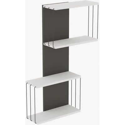 Calicosy - Wall shelf 2-compartment - 65x96x19 cm - 4 shelves - Wall shelf Calicosy - Wall shelf 2-compartment - 65x96x19 cm - 4 shelves - Wall shelf
