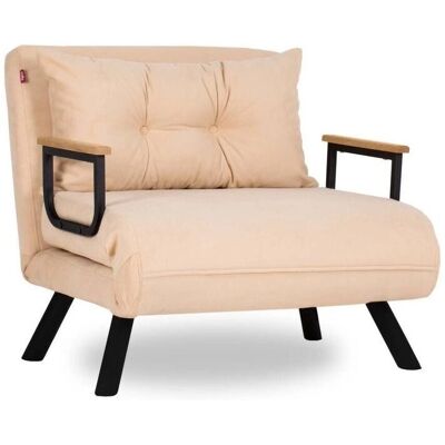 CALICOSY - Sillón convertible en tela - 67x50x41 cm - Armchair CALICOSY - Sillón convertible en tela - 67x50x41 cm - Armchair