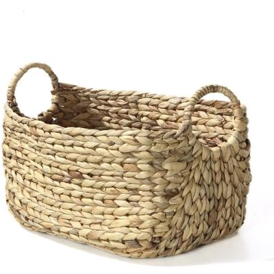 Panier en jacinthe d'eau CASAME - Grand décor estival naturel - Publicité Panier en jacinthe d'eau CASAME - Grand décor estival naturel - Publicité
