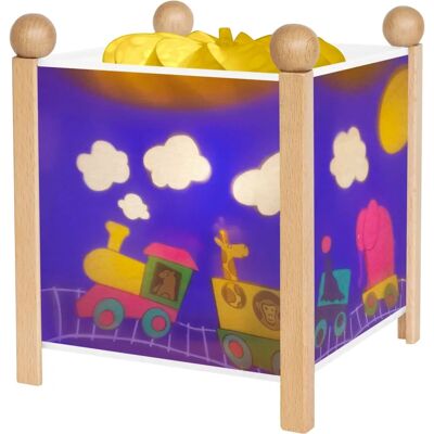 Trousseiler Veilleuse en Bois Bleue - Publicité Trousseiler Veilleuse en Bois Bleue - Publicité