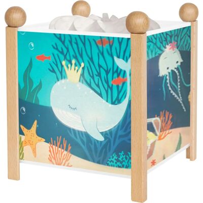 Lampada Notturna in Legno Mare Oceanico - Aiuto al Sonno del Bambino - 12+ Mesi Lampada Notturna in Legno Mare Oceanico - Aiuto al Sonno del Bambino - 12+ Mesi