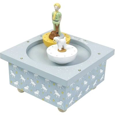 Box Musica Il Piccolo Principe Cielo Blu - Figurine danzanti Box Musica Il Piccolo Principe Cielo Blu - Figurine danzanti