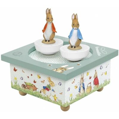 Trousselier S95860 - Boîte à musique avec lapins dansants magnétiques - Jouet - Publicité Trousselier S95860 - Boîte à musique avec lapins dansants magnétiques - Jouet - Publicité