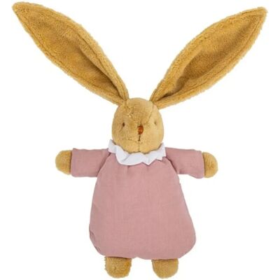 Hochet Lapin en Peluche Trousselier - Rose Lin Old - Doudou Bébé - Publicité Hochet Lapin en Peluche Trousselier - Rose Lin Old - Doudou Bébé - Publicité
