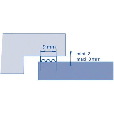 Profil d'étanchéité France Calfeutrage - Profil pour fentes de 2-3mm Profil d'étanchéité France Calfeutrage - Profil pour fentes de 2-3mm