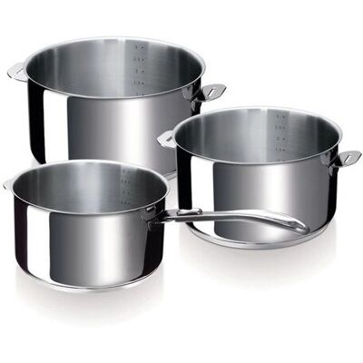 Beka Pfannen-Set - Edelstahl Kochgeschirr 16-20cm - Induktion Beka Pfannen-Set - Edelstahl Kochgeschirr 16-20cm - Induktion
