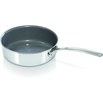 Beka Sauteuse en Acier Inoxydable - 24cm, Induction, Revêtement Céramique Beka Sauteuse en Acier Inoxydable - 24cm, Induction, Revêtement Céramique