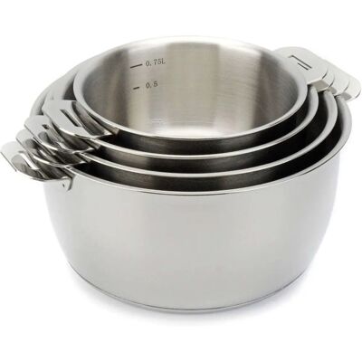 Beka Roestvrijstalen Kookgerei Set - 14/16/18 / 20cm - 25J Beka Roestvrijstalen Kookgerei Set - 14/16/18 / 20cm - 25J