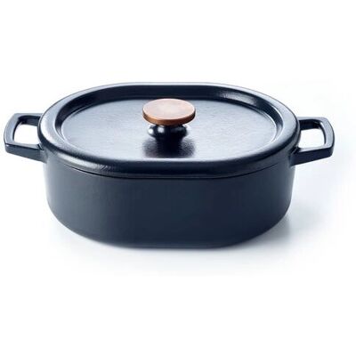 Beka 15141314 Cocotte en fonte - 5,5 L - Noir Beka 15141314 Cocotte en fonte - 5,5 L - Noir