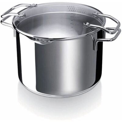 BEKA Emporo 7,6L Cuiseur de pâtes en acier inoxydable - Toutes sources de chaleur BEKA Emporo 7,6L Cuiseur de pâtes en acier inoxydable - Toutes sources de chaleur