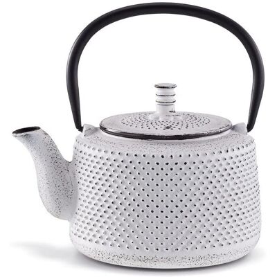 BEKA Jito Weiße Gusseisen Teekanne - 0,8L, Abnehmbarer Filter BEKA Jito Weiße Gusseisen Teekanne - 0,8L, Abnehmbarer Filter
