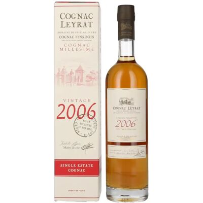 Leyrat Vintage 2006 Single Estate Cognac - 41,8% - 0,5l Cadeauverpakking Leyrat Vintage 2006 Single Estate Cognac - 41,8% - 0,5l Cadeauverpakking
