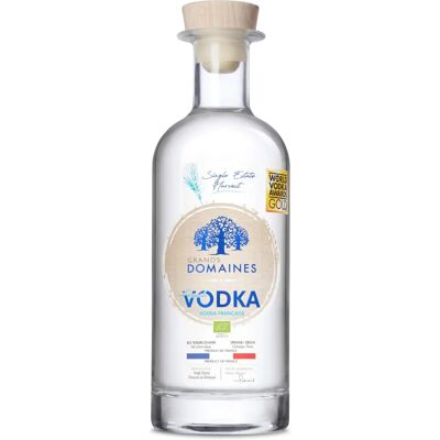 Biologische Franse Vodka Grands Domaines - 40% - 0,7L Biologische Franse Vodka Grands Domaines - 40% - 0,7L