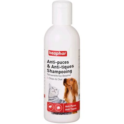 Shampooing antiparasitaire Beaphar pour chiens et chats - 200ml - Publicité Shampooing antiparasitaire Beaphar pour chiens et chats - 200ml - Publicité
