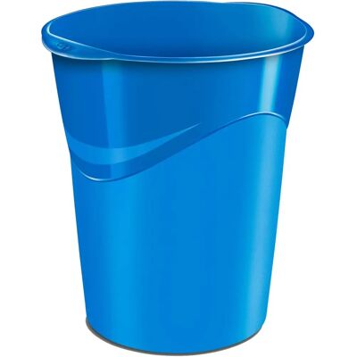 CEP Pro Gloss Poubelle - Bleu - 14L - Forme conique - Publicité CEP Pro Gloss Poubelle - Bleu - 14L - Forme conique - Publicité