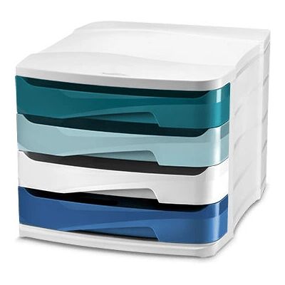 CEP 1003940511 Multicolor Bureau Organizer - 4 Lades, Recyclebaar PS CEP 1003940511 Multicolor Bureau Organizer - 4 Lades, Recyclebaar PS