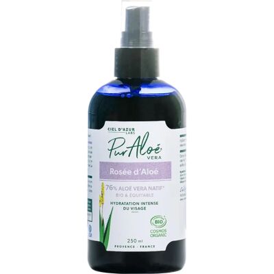 Pur'Aloe Aloe Vera Dew Orgánico 250 ml - Spray de Aloe Vera Pur'Aloe Aloe Vera Dew Orgánico 250 ml - Spray de Aloe Vera