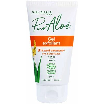 Gel Exfoliante de Aloe Vera - Pur Aloé - Orgánico 81% - Para rostro y cuerpo Gel Exfoliante de Aloe Vera - Pur Aloé - Orgánico 81% - Para rostro y cuerpo