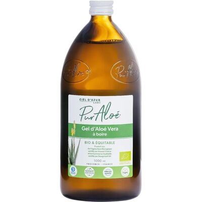Gel de Aloe Vera Orgánico Pur Aloé - 1L - Salud y Comercio Justo Gel de Aloe Vera Orgánico Pur Aloé - 1L - Salud y Comercio Justo