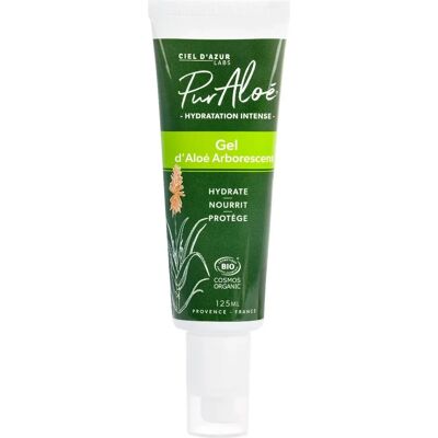 Gel d'Aloé Arborescens Bio de Pur Aloé 125 ml - Hydratant, Apaisant, Réparateur - Gel - Publicité Gel d'Aloé Arborescens Bio de Pur Aloé 125 ml - Hydratant, Apaisant, Réparateur - Gel - Publicité