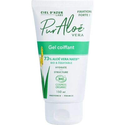 Gel Coiffant Aloe Vera Bio Pur Aloé - Fixation Naturelle - 150ml - Publicité Gel Coiffant Aloe Vera Bio Pur Aloé - Fixation Naturelle - 150ml - Publicité