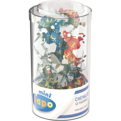 Ensemble de jouets mini chevaliers Papo - Tube de 12 figurines - Enfants 3+ - Publicité Ensemble de jouets mini chevaliers Papo - Tube de 12 figurines - Enfants 3+ - Publicité
