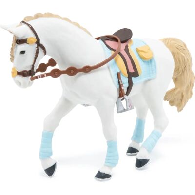 Papo Blaues Pferd Reiter Figur - Sammlerfigur Papo Blaues Pferd Reiter Figur - Sammlerfigur