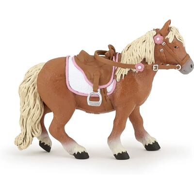 Papo Shetland Pony mit Sattel Papo Shetland Pony mit Sattel