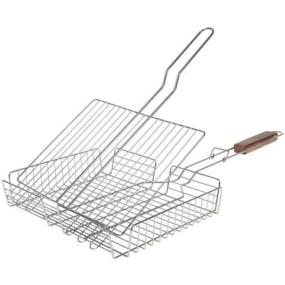 RUECAB Doppelregalbare rechteckige Edelstahlgrill - Barbecue Typ RUECAB Doppelregalbare rechteckige Edelstahlgrill - Barbecue Typ