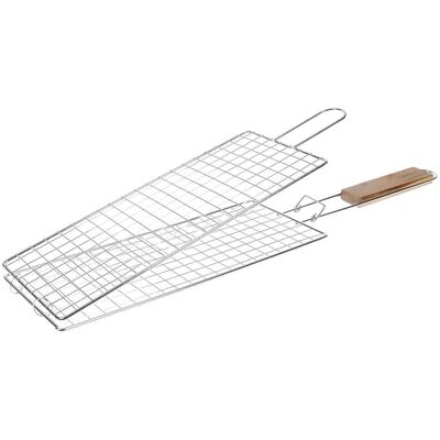 I LOVE BBQ - Griglia doppia estensibile per pesce e carne - 40x17cm I LOVE BBQ - Griglia doppia estensibile per pesce e carne - 40x17cm