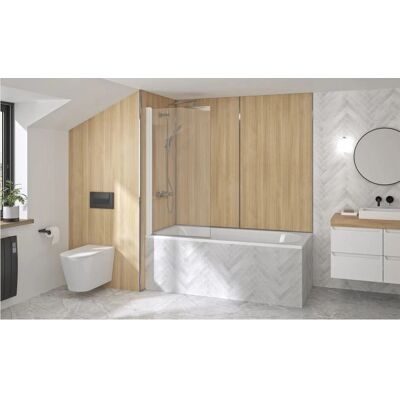 Kinedo Aluminium Blanc 180° Porte Pivotante - Douche - Publicité Kinedo Aluminium Blanc 180° Porte Pivotante - Douche - Publicité