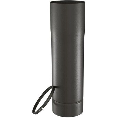 Tubo de chimenea negro mate esmaltado de 50cm D150mm Tolerancee - Flexible y duradero Tubo de chimenea negro mate esmaltado de 50cm D150mm Tolerancee - Flexible y duradero