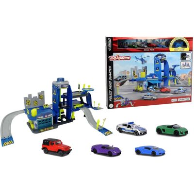 Majorette Creatix Polizeistation - Mehrfarbig Spielset mit 5 Autos Majorette Creatix Polizeistation - Mehrfarbig Spielset mit 5 Autos