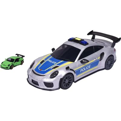 Majorette Porsche 911 Polizeiauto mit Tragetasche - 11 Autos Majorette Porsche 911 Polizeiauto mit Tragetasche - 11 Autos