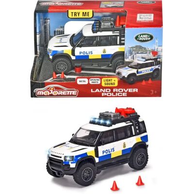 Majorette Land Rover polisbil med ljud och ljus - Polisbil Majorette Land Rover polisbil med ljud och ljus - Polisbil