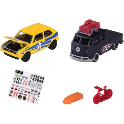 Majorette VW Golf I T1 Pritsche Geschenkset - Spielzeugset Majorette VW Golf I T1 Pritsche Geschenkset - Spielzeugset