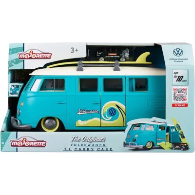 Majorette VW T1 Opbergdoos - Speelgoedauto Set Majorette VW T1 Opbergdoos - Speelgoedauto Set