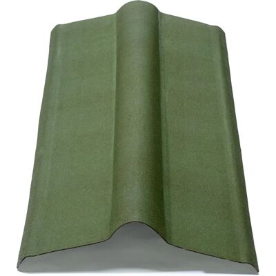 ONDULINE Colmo per Tetto - 100x50cm - Verde intenso - Cima di copertura ONDULINE Colmo per Tetto - 100x50cm - Verde intenso - Cima di copertura
