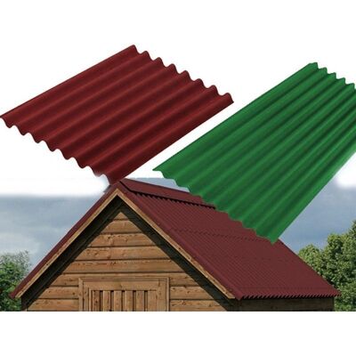 Lastra di Copertura Onduline Verde - 100x76cm - 2,6mm - Easyline Lastra di Copertura Onduline Verde - 100x76cm - 2,6mm - Easyline