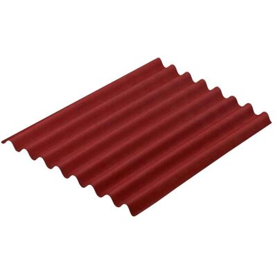 Lamiere Onduline per Tetto - 100x76 cm, Rosso, Resistente Lamiere Onduline per Tetto - 100x76 cm, Rosso, Resistente
