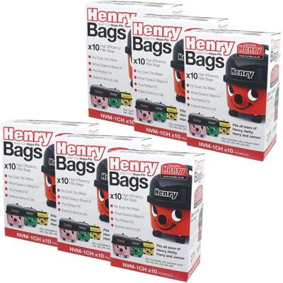 Numatic Lot de 6 Sacs pour Aspirateurs Numatic Lot de 6 Sacs pour Aspirateurs