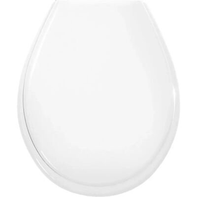 Couvercle de WC Gelco Blanc en Polypropylène - Siège de WC - Publicité Couvercle de WC Gelco Blanc en Polypropylène - Siège de WC - Publicité