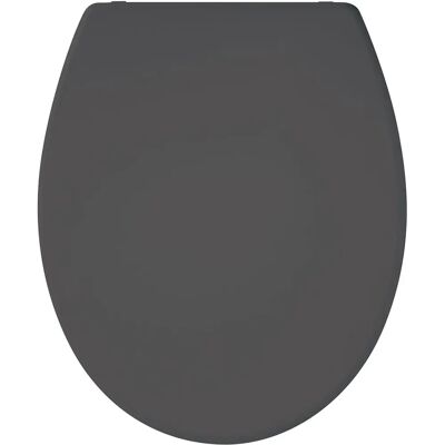 Gelco Siège de WC Gris foncé Argenté - Toilet Seat - Publicité Gelco Siège de WC Gris foncé Argenté - Toilet Seat - Publicité
