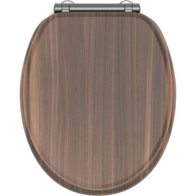 Couvercle de WC Gelco Noyer - Accessoire de salle de bain en bois durable - Publicité Couvercle de WC Gelco Noyer - Accessoire de salle de bain en bois durable - Publicité