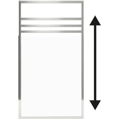 Panneau de Douche GELCO Chrome - Ajustable 110-165cm - Moderne & Élégant - Publicité Panneau de Douche GELCO Chrome - Ajustable 110-165cm - Moderne & Élégant - Publicité