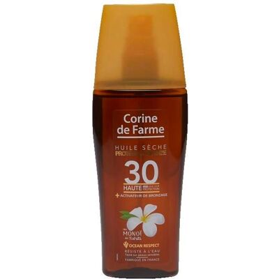Corine De Farme - Aceite Seco Protege & Broncea SPF 30 - 150 ml - Monoï de Tahiti - Sunscreen oil Corine De Farme - Aceite Seco Protege & Broncea SPF 30 - 150 ml - Monoï de Tahiti - Sunscreen oil
