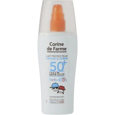 Corine De Farme Crème Solaire SPF 50+ pour Enfants - Peau Sensible - Résistante à l'eau Corine De Farme Crème Solaire SPF 50+ pour Enfants - Peau Sensible - Résistante à l'eau
