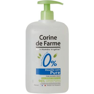 Corine de Farme Crème de Douche Ultra Hydratante Pure 0% - Crème de Douche - Publicité Corine de Farme Crème de Douche Ultra Hydratante Pure 0% - Crème de Douche - Publicité